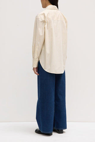 Signature Poplin Shirt - Camomile/White - Shirts & Tops - Assembly Label - The Soho Movement