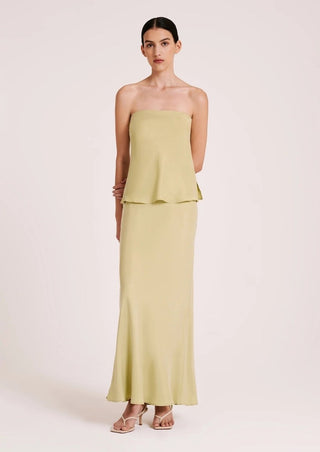 Silo Cupro Bodice - Lime - Nude Lucy - The Soho Movement