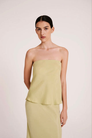 Silo Cupro Bodice - Lime - Nude Lucy - The Soho Movement