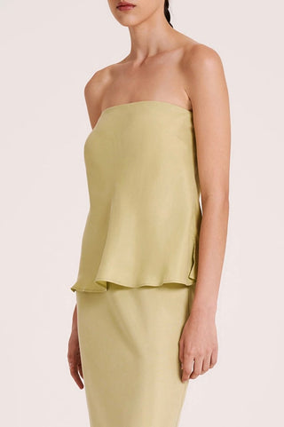 Silo Cupro Bodice - Lime - Nude Lucy - The Soho Movement