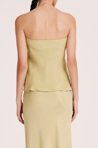 Silo Cupro Bodice - Lime - Nude Lucy - The Soho Movement