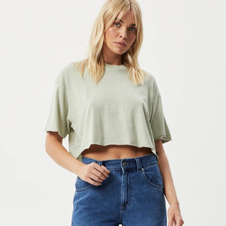 Slay Crop Tee - Eucalyptus - Afends - The Soho Movement