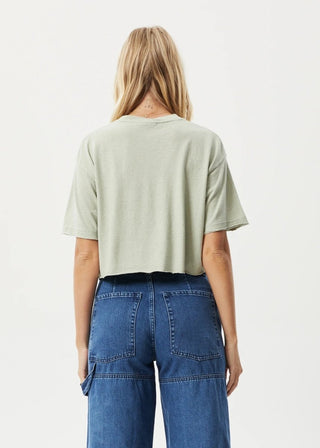 Slay Crop Tee - Eucalyptus - Afends - The Soho Movement