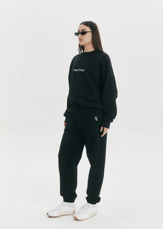 Slouchy Trackpants - Black - Trackpants - Pinky & Kamal - The Soho Movement