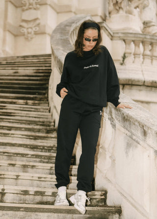 Slouchy Trackpants - Black - Trackpants - Pinky & Kamal - The Soho Movement