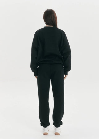 Slouchy Trackpants - Black - Trackpants - Pinky & Kamal - The Soho Movement