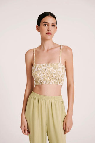 Soraya Shirred Bodice - Aloe - Boobtube - Nude Lucy - The Soho Movement