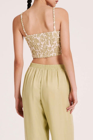 Soraya Shirred Bodice - Aloe - Boobtube - Nude Lucy - The Soho Movement