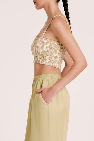 Soraya Shirred Bodice - Aloe - Boobtube - Nude Lucy - The Soho Movement