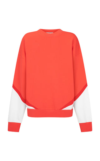 Splice Sweatshirt - Coral - Sweater - Araminta James - The Soho Movement