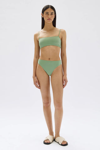 Square Neck Swim Top - Pandan - Assembly Label - The Soho Movement
