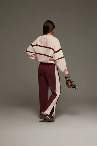 St Germain Knit Pants - Red Wine - Trackpants - Araminta James - The Soho Movement
