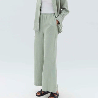 Stella Linen Pant - Nettle - Assembly Label - The Soho Movement
