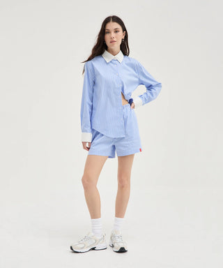 Striped Shorts - Blue Stripe - Shorts - Holiday shop. - The Soho Movement