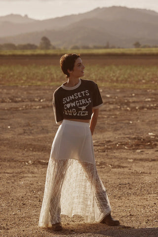 Sunsets and Cowgirls Tee - Black - Tees - Sabbi - The Soho Movement