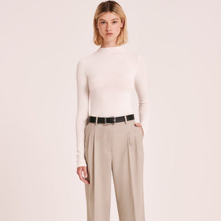 Tabi Sheer Knit - Salt - Long sleeve tops - Nude Lucy - The Soho Movement
