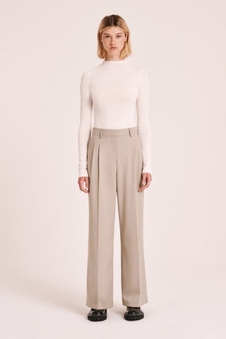 Tabi Sheer Knit - Salt - Long sleeve tops - Nude Lucy - The Soho Movement