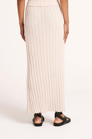 Taiyo Knit Skirt - Stone - Nude Lucy - The Soho Movement