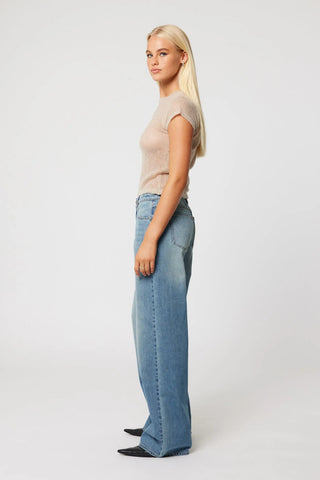 The 00 Baby Knit Tee - Mushroom - Tops - Abrand - The Soho Movement