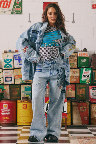 The Mermaid Racing Denim Jacket - Denim jackets - Sabbi - The Soho Movement