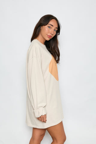 The Poppy Long Sleeve Tee - Bone - Long sleeve tops - The Soho Movement - The Soho Movement