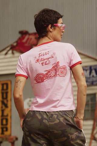 The Roses + Tattoos Tee - Pink - Sabbi - The Soho Movement