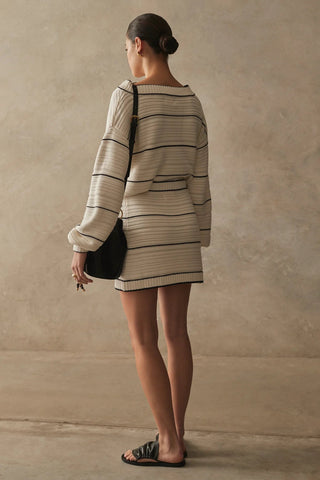 The Tatum Knit Skirt - Deco - Mini Skirts - Sancia - The Soho Movement