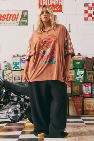 The Very Oversized Dream Big Brenda Tee - Clay - Tees - Sabbi - The Soho Movement