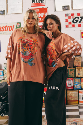 The Very Oversized Dream Big Brenda Tee - Clay - Tees - Sabbi - The Soho Movement