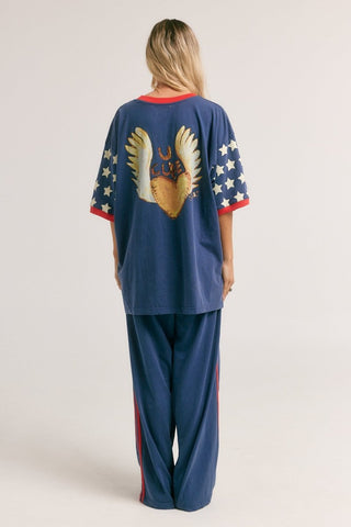 The Very Oversized You Cute Tee - Blue - Tshirts - Sabbi - The Soho Movement