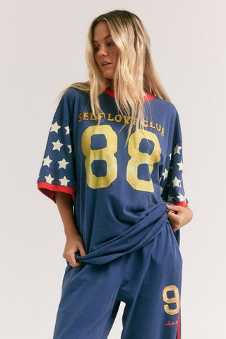 The Very Oversized You Cute Tee - Blue - Tshirts - Sabbi - The Soho Movement