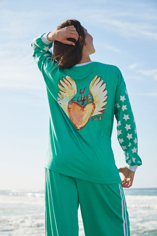 The You Cute Long Sleeve Tee - Green - Long sleeve tops - Sabbi - The Soho Movement