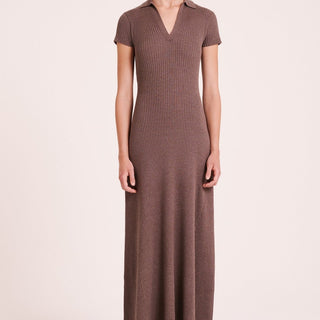 Tove Knit Dress - Espresso - Dresses - Nude Lucy - The Soho Movement