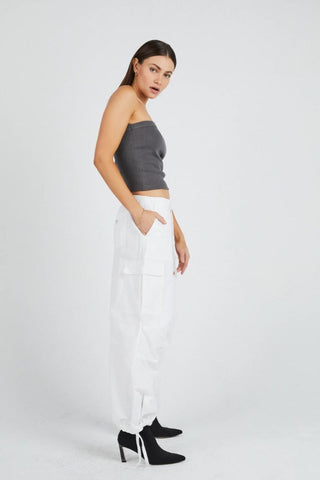 Utility Pant - Pearl - Abrand - The Soho Movement