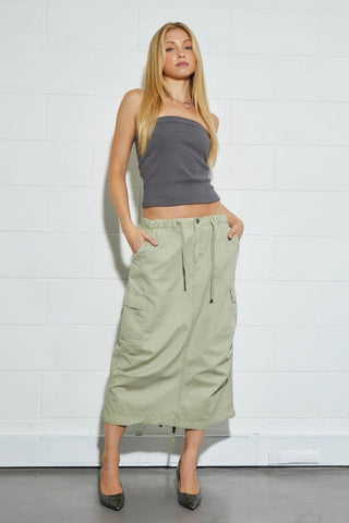 Utility Skirt - Sage - Abrand - The Soho Movement