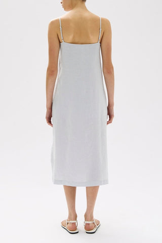 Vallory Linen Slip Dress - Blue Haze - Dresses - Assembly Label - The Soho Movement