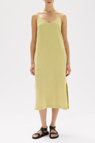 Vallory Linen Slip Dress - Pear - Dresses - Assembly Label - The Soho Movement