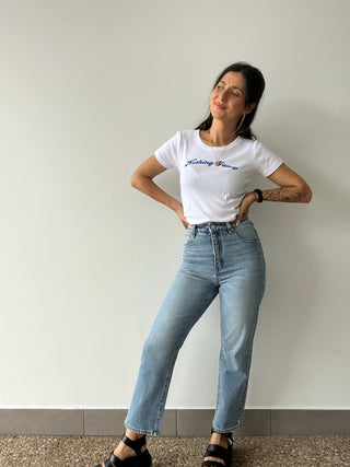 Venice Straight Liv - Light Vintage Blue - Jeans - Abrand - The Soho Movement