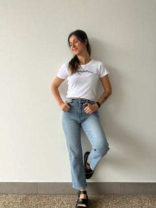 Venice Straight Liv - Light Vintage Blue - Jeans - Abrand - The Soho Movement