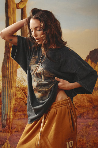 The Very Oversized Buck Yeah Tee - Black