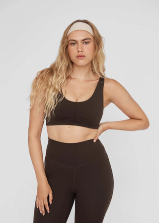 Vibration Crop - Java Brown - Activewear - Pinky & Kamal - The Soho Movement
