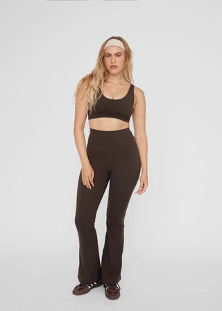 Vibration Crop - Java Brown - Activewear - Pinky & Kamal - The Soho Movement