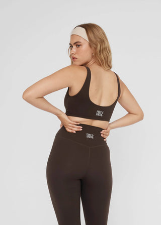 Vibration Crop - Java Brown - Activewear - Pinky & Kamal - The Soho Movement