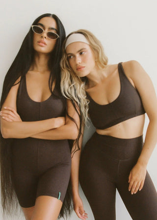 Vibration Crop - Java Brown - Activewear - Pinky & Kamal - The Soho Movement