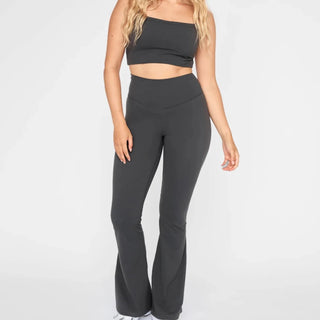 Vibration Flare - Charcoal - Activewear - Pinky & Kamal - The Soho Movement