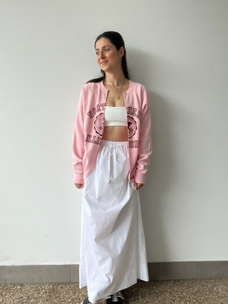 Vintage Collegiate Cardigan - Illinois Pink - Cardigan - Vintage - The Soho Movement