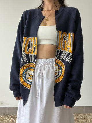 Vintage Collegiate Cardigan - Michigan Navy - Cardigan - Vintage - The Soho Movement