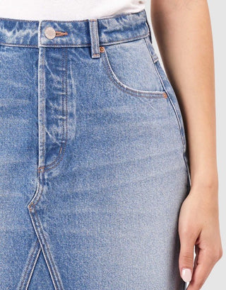 Vintage Worn Cut Off Skirt - Vintage Blue - Denim skirt - Rollas - The Soho Movement