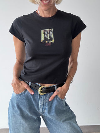 Walking Baby Tee - Stone Black - Tees - Afends - The Soho Movement