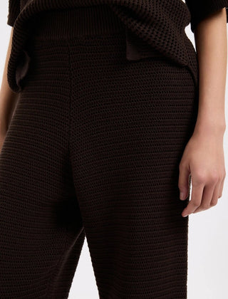 Willow Crochet Pants - Espresso - Nude Lucy - The Soho Movement